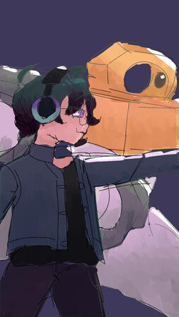 Super and Memetal - Sketch Commission